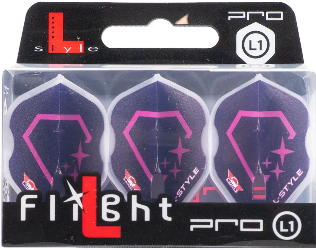 Bull's L1 Pro Dart Flights BU-51047 - Blauw/Rozemulticolor - 3 Stuks
