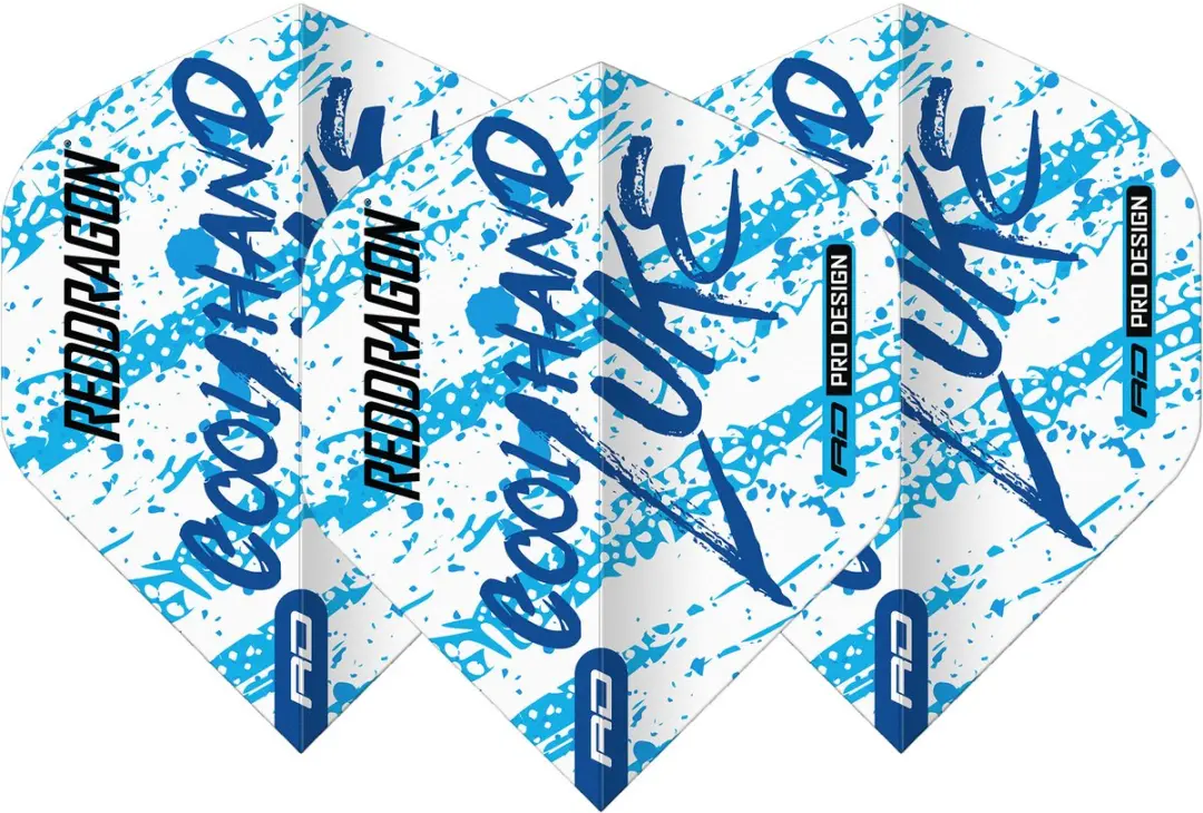 Red Dragon Luke Humphries World Champion Dart Flights TF6997 - 3 Stuks - afbeelding 6 van 6