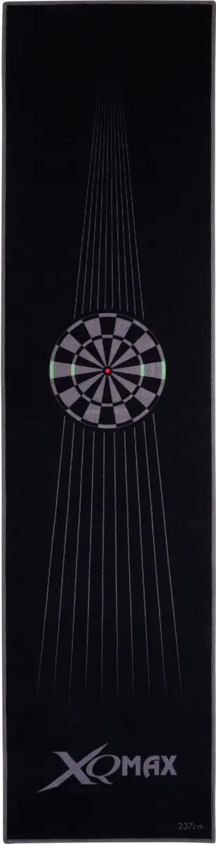 XQMax Carpet Dartmat QD2400040 - 237x60cm - Zwart/Groen