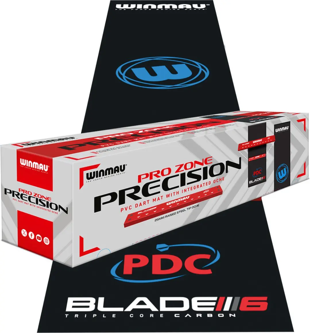 Winmau Pro Zone Precision Dartmat - Zwart