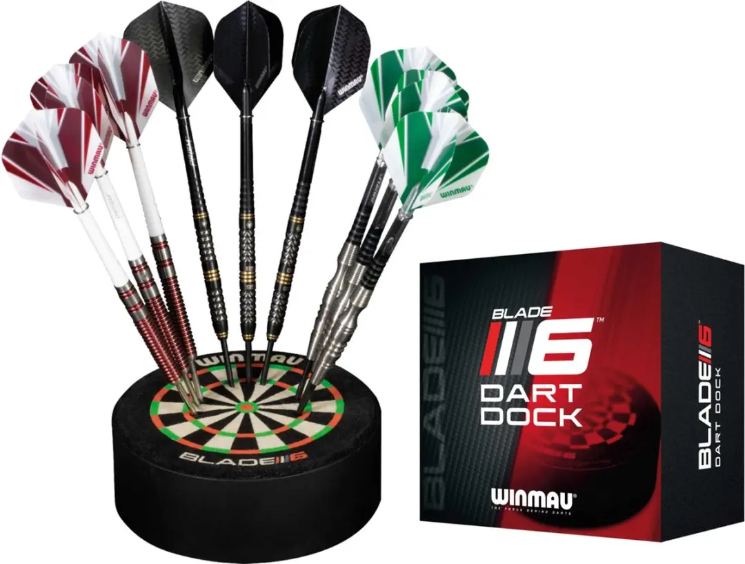 Winmau Blade 6 Dart Dock - 3 Stuks - Zwart