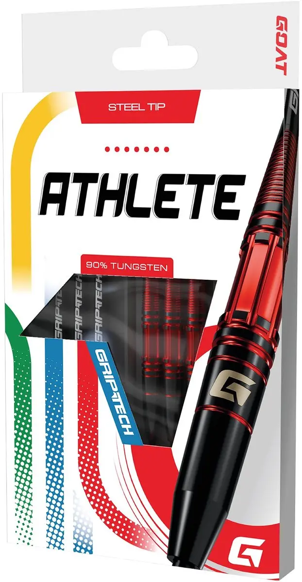 goat Athlete Red 90% Dartpijlen - 3 Stuks