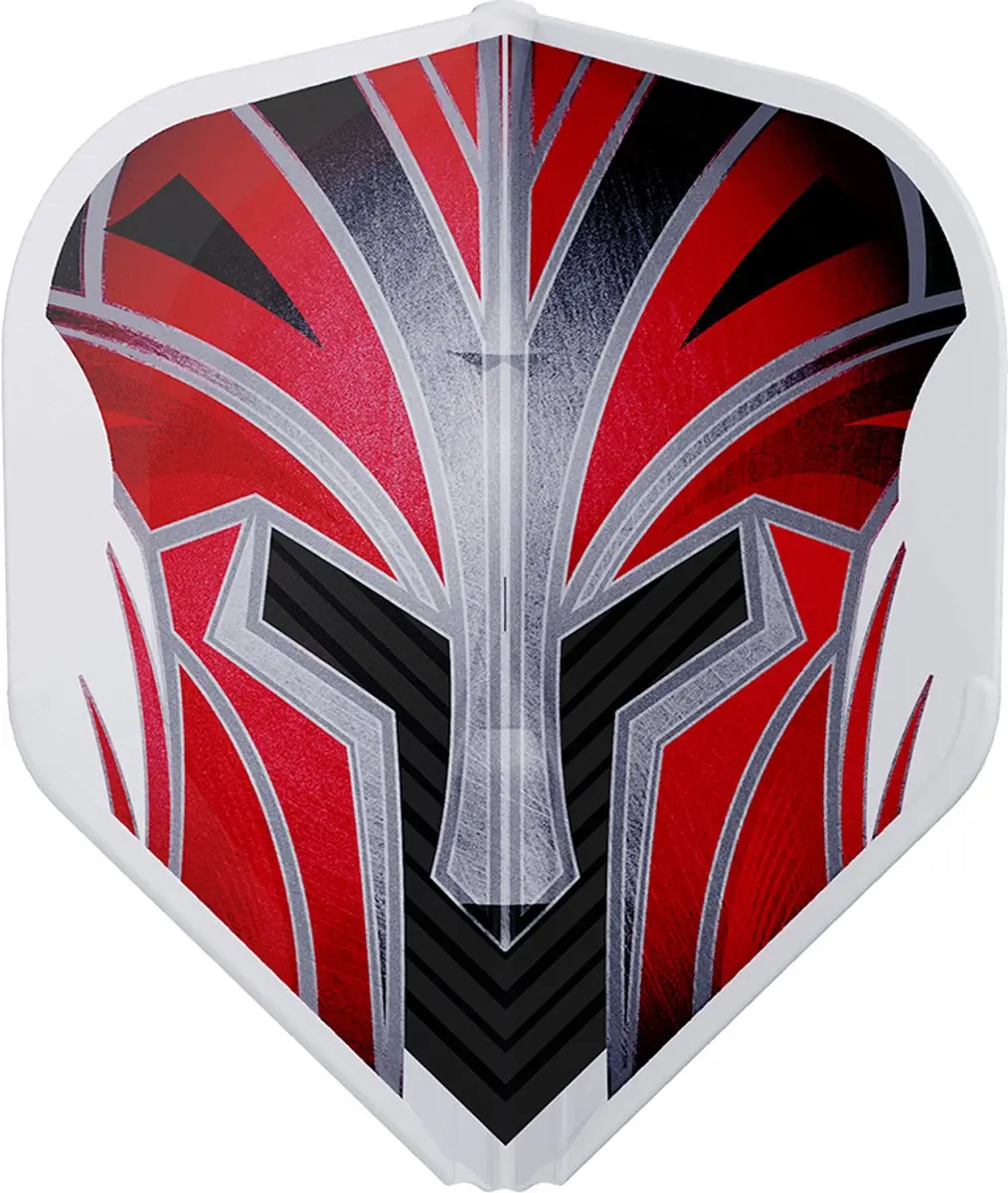 L-Style EZ L1 Prime Series FL1032 Dart Flights - 3 Stuks - Rood/Transparant/Zwart