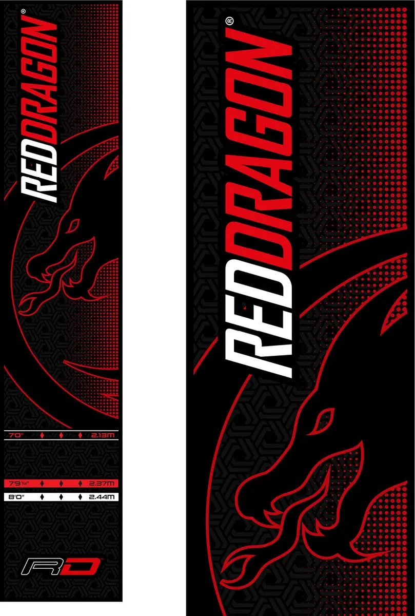 Red Dragon Soft Feel Dartmat Z0105 - Zwart
