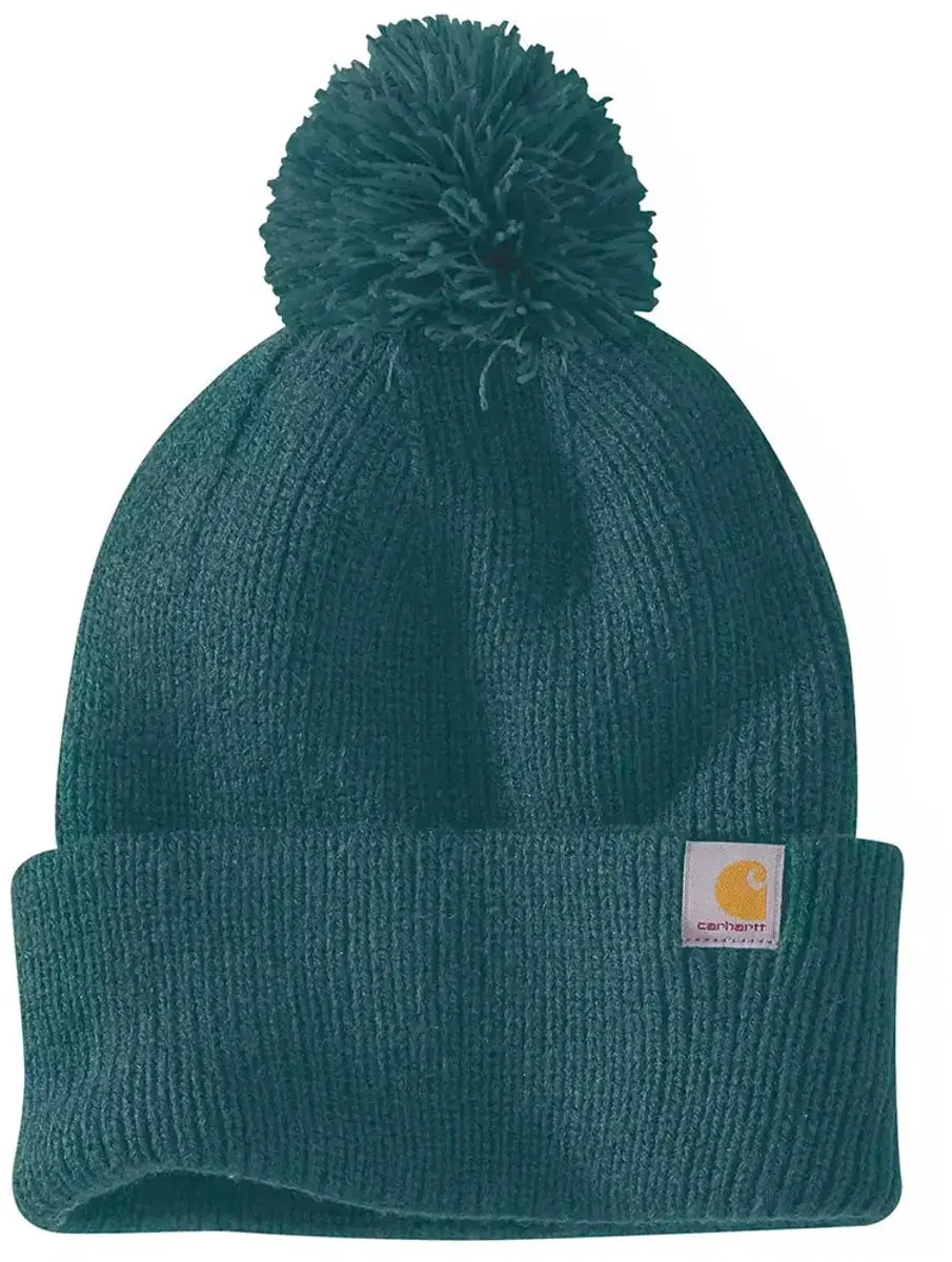 Carhartt Knit Pom-pom Muts - Greenstone