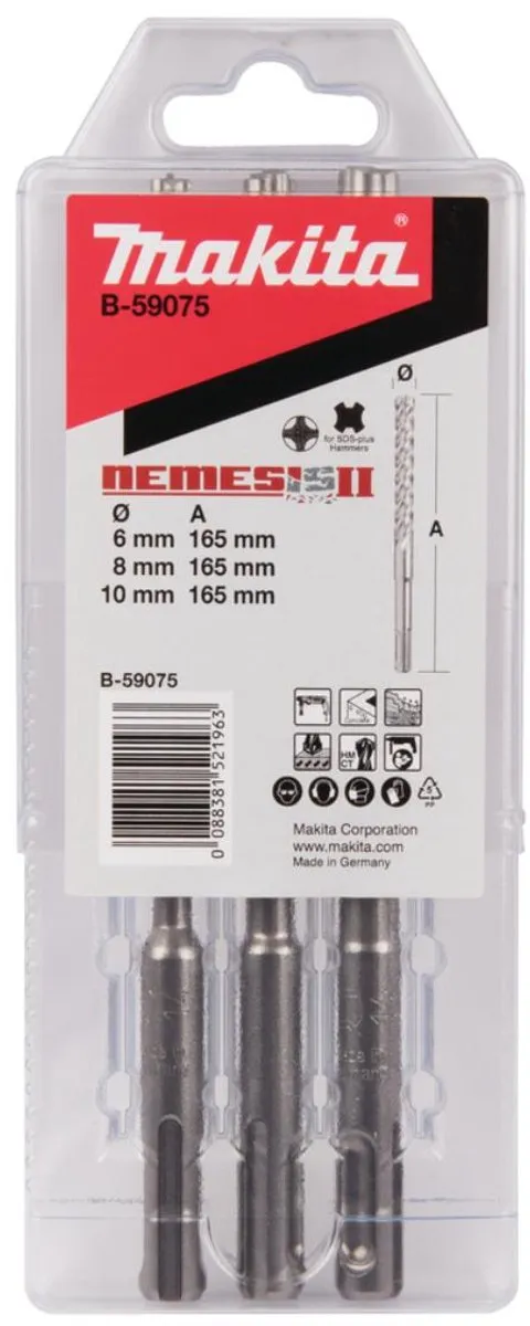 Makita SDS-plus Borenset B-59075 - 3-delig