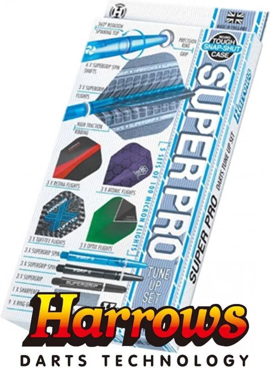 Harrows Super Pro Tune Up Set 140374 - 3 Stuks - Meerkleurig