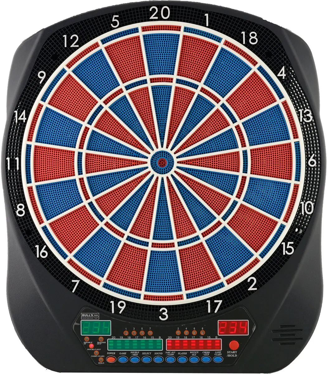 Bull's Flash Elektronisch Dartbord 45cm - Rood/Blauw