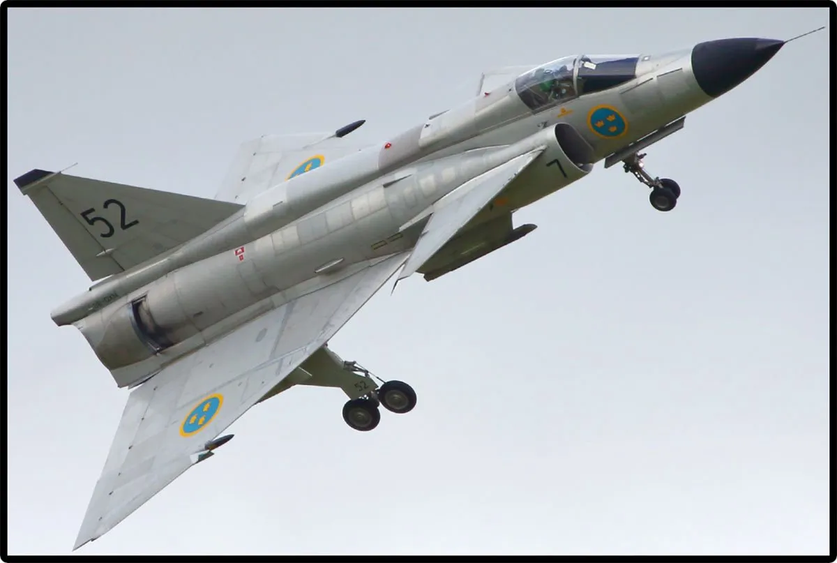 Cobi Saab AJ37 Viggen 5915 - 836 Stukken - Grijs - afbeelding 6 van 6
