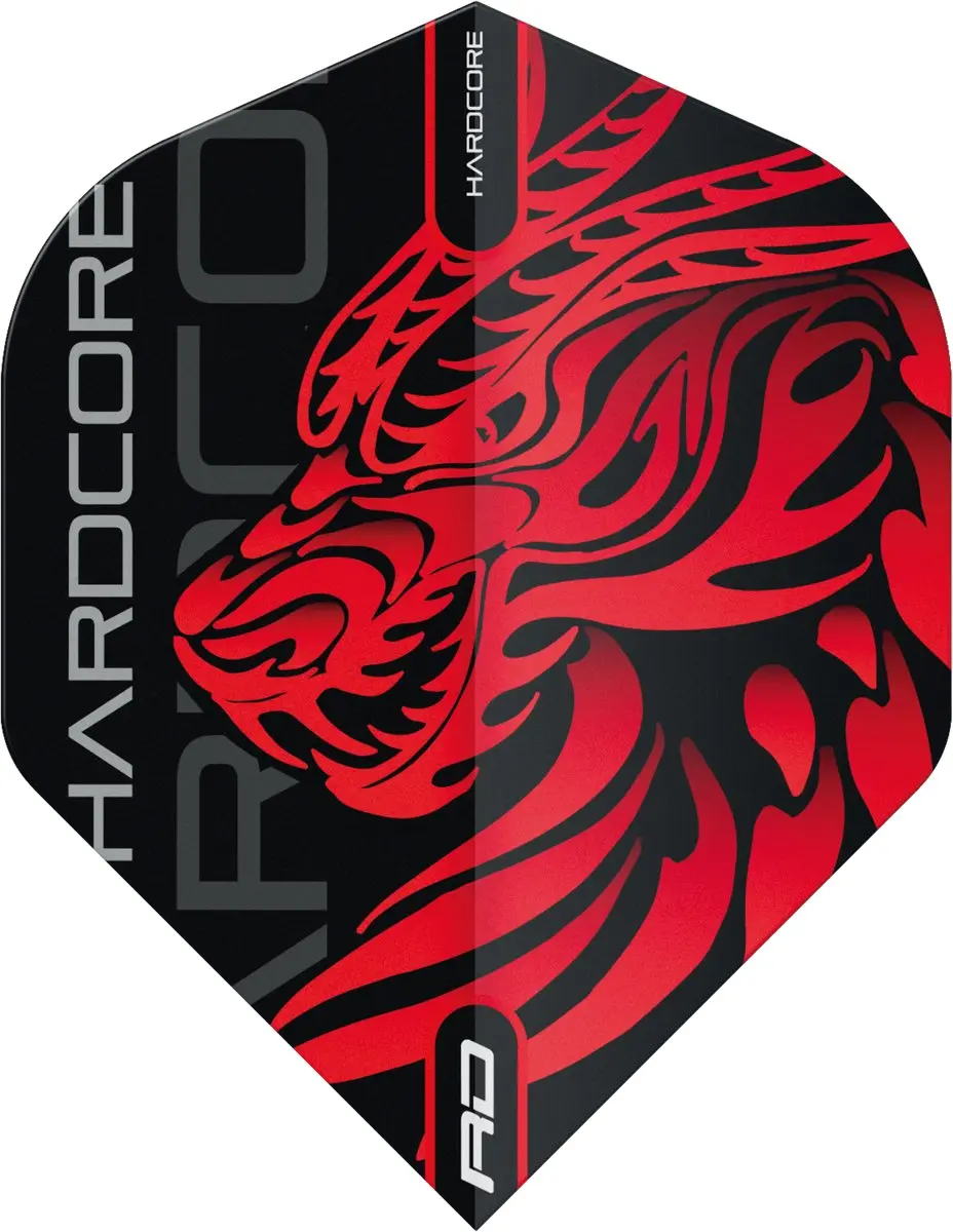 Red Dragon Jonny Clayton Hardcore Dragon Dart Flights - 3 Stuks - Zwart