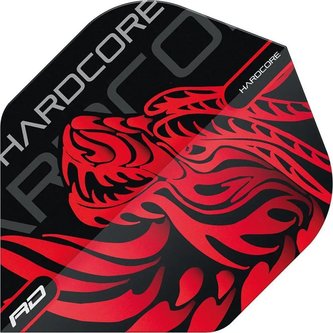 Red Dragon Jonny Clayton Hardcore Dragon Dart Flights - 3 Stuks - Zwart