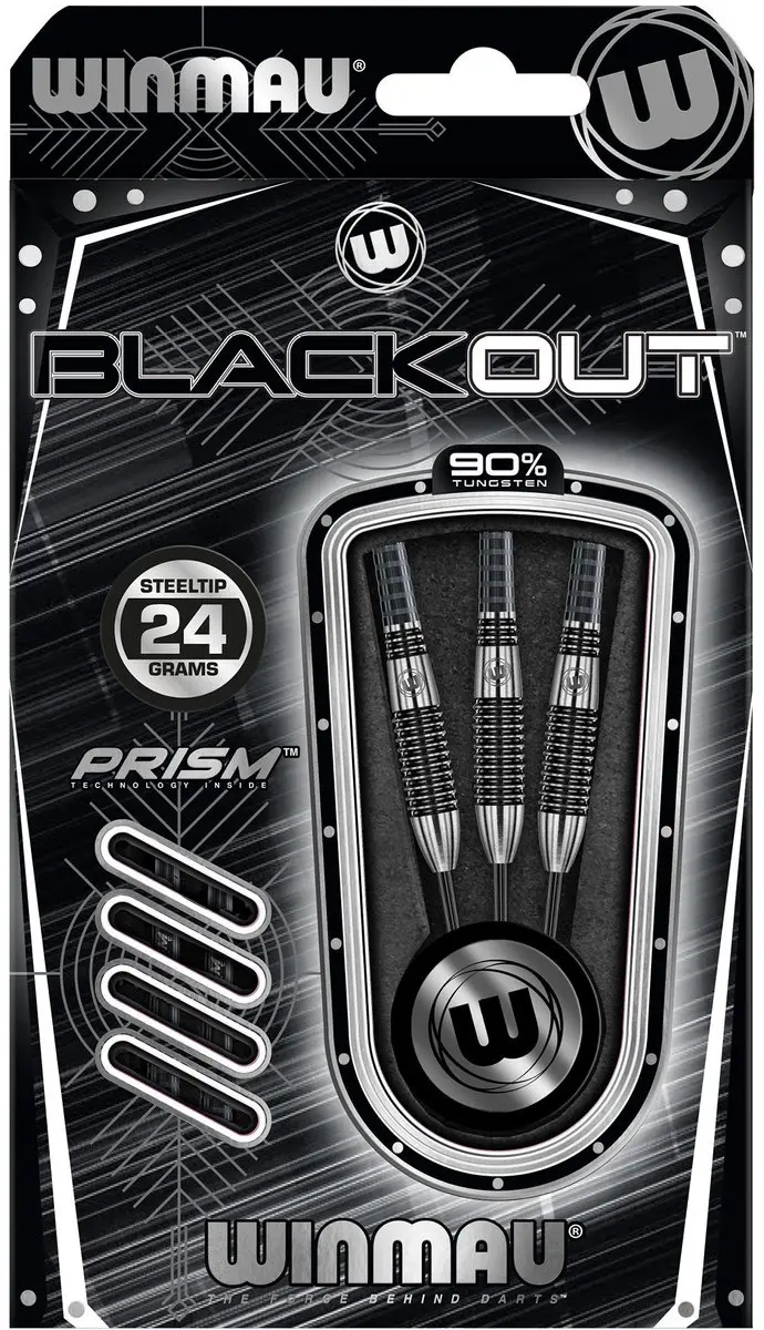 Winmau Blackout 2 Dartpijlen 3 Stuks - 90%