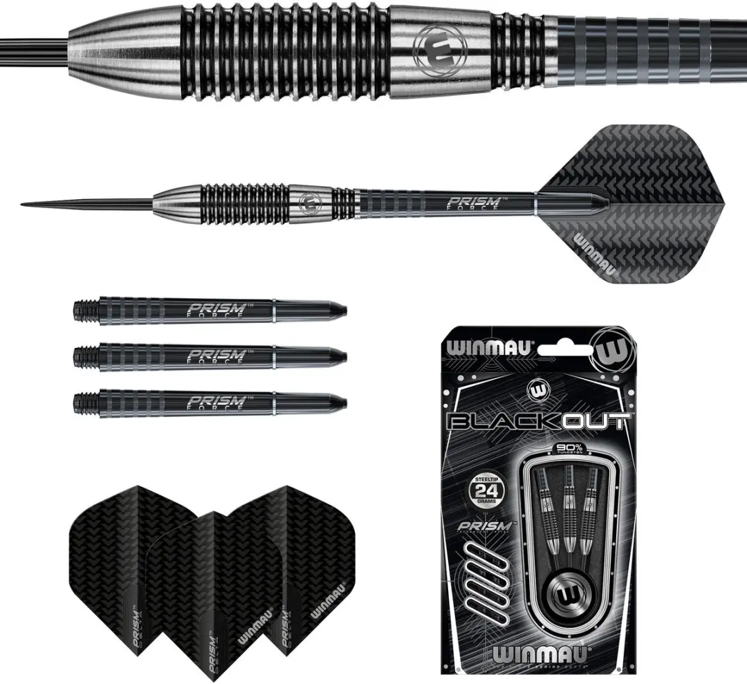 Winmau Blackout 2 Dartpijlen 3 Stuks - 90%