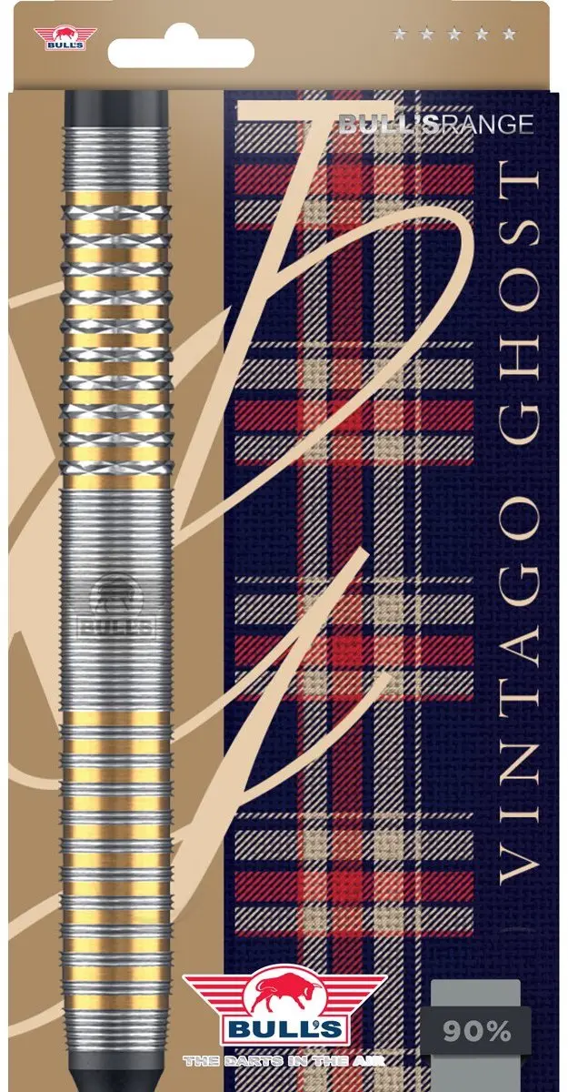 Bull's Vintago Ghost 90% Darts - 3 Stuks - Zilver/Goud