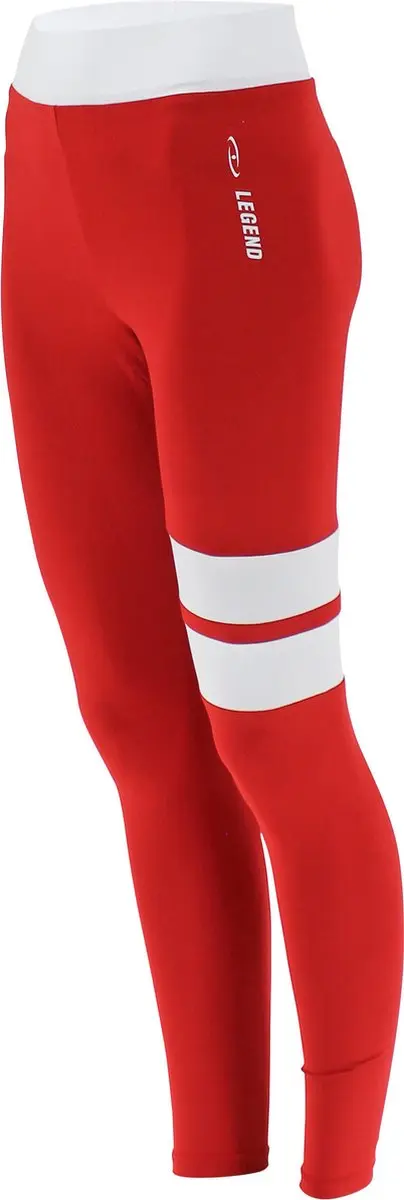 Legend Sportlegging Rood/Wit Streep L