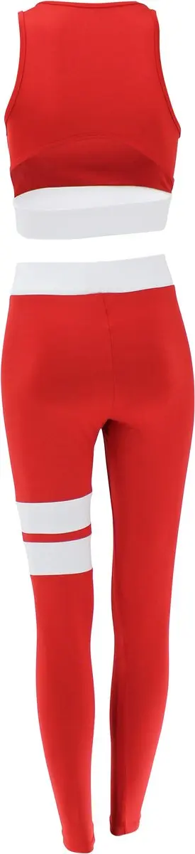 Legend Sportlegging Rood/Wit Streep L