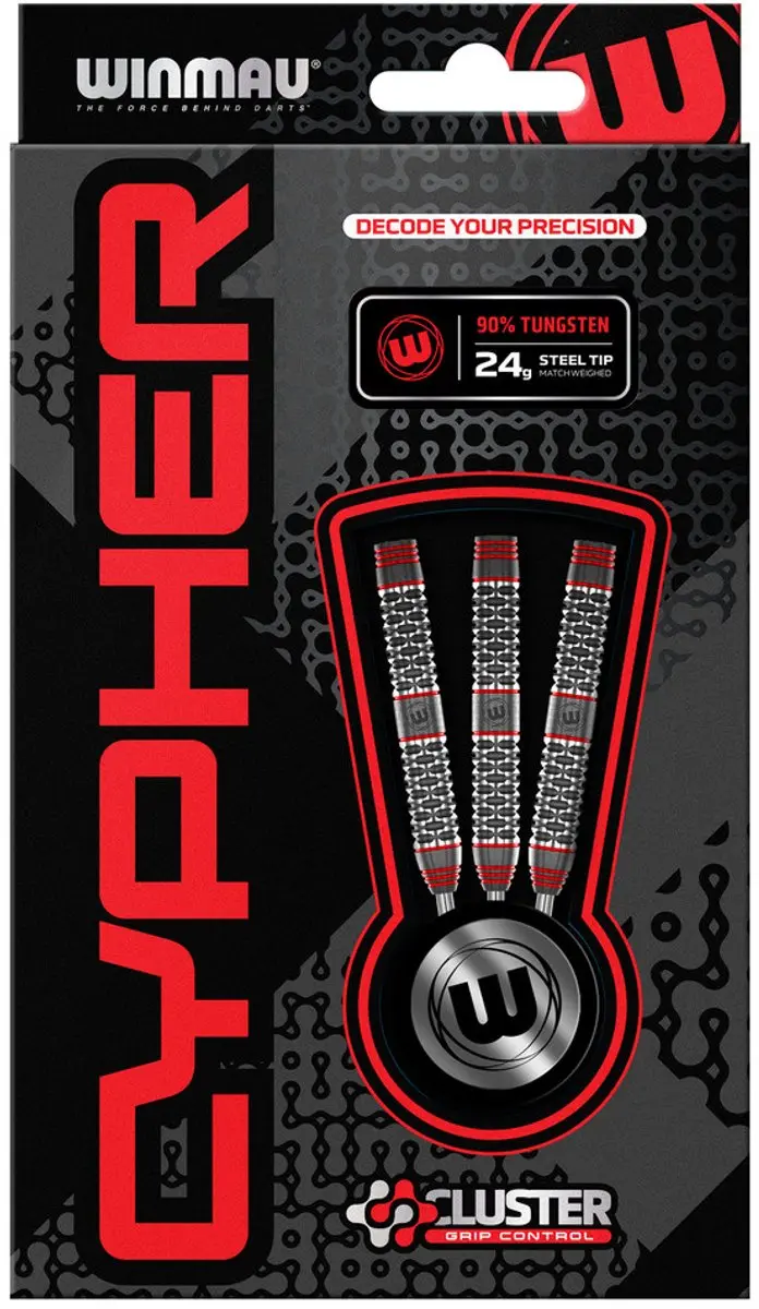 Winmau Cypher Dartpijlen 3 Stuks - 26 Kleuren