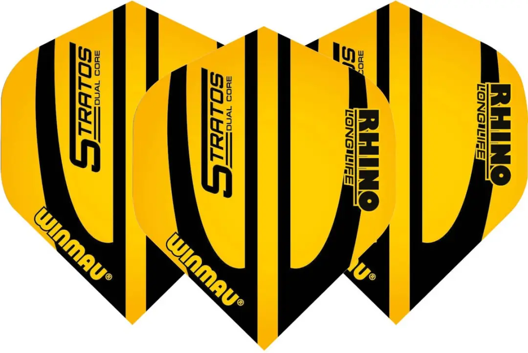 Winmau Stratos Flight Dartvleugels 6905-168 - 3 Stuks - Geel