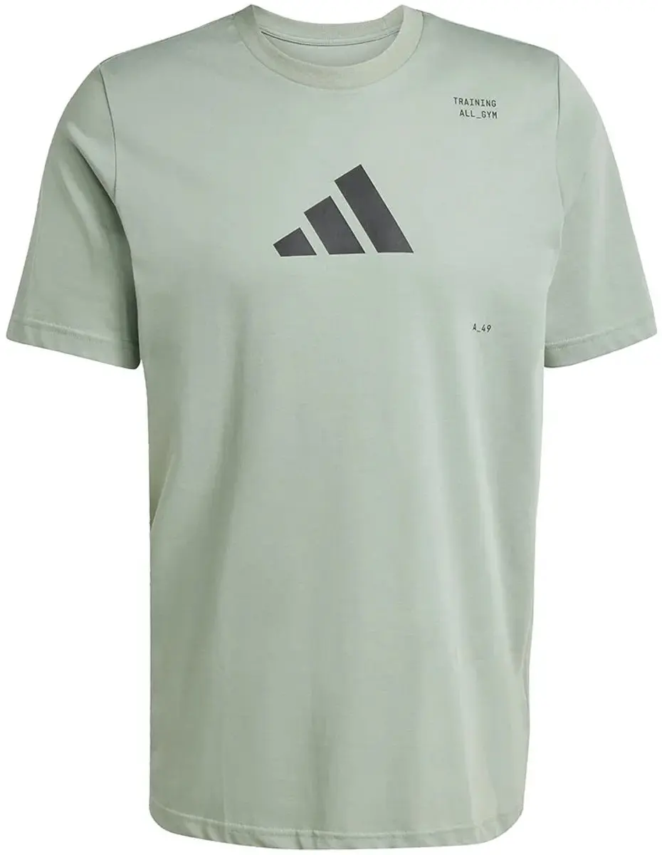 Adidas All-Gym Graphic T-shirt - S - Silver Green