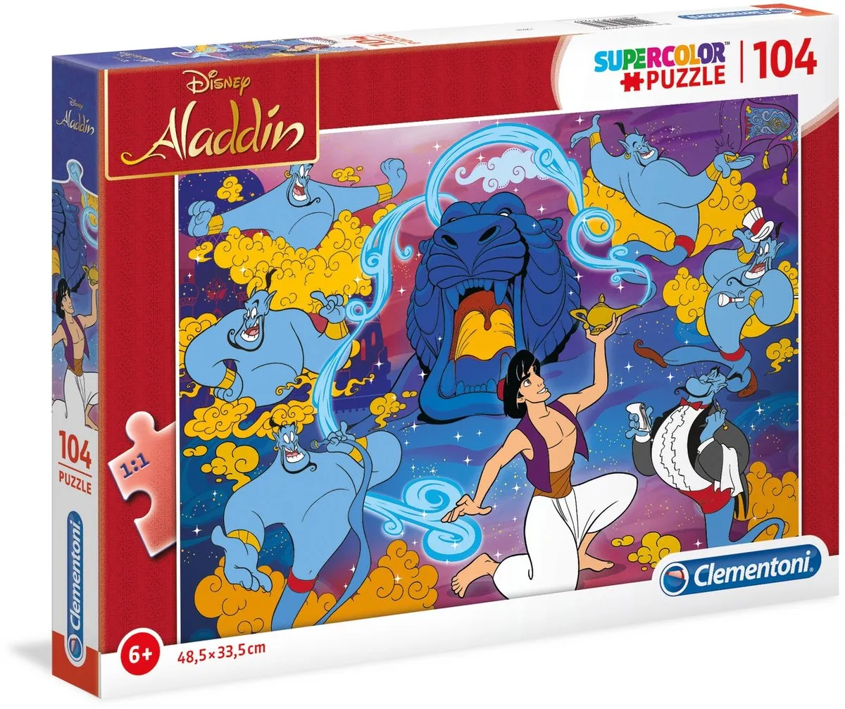 Clementoni Aladdin Puzzel 104 Stuks