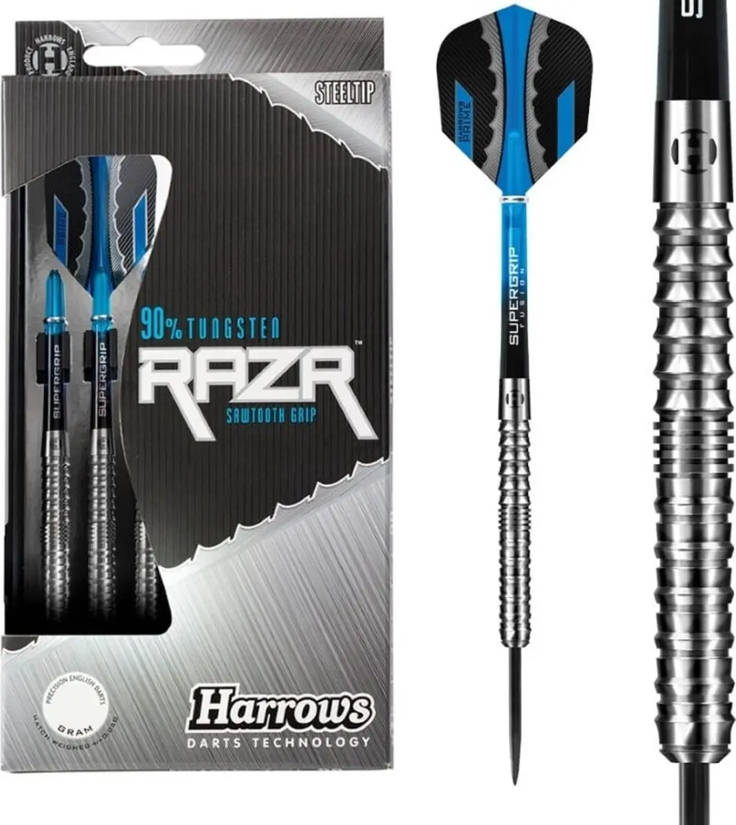 Harrows RAZR 90% Tungsten 30gr - 3 Stuks - Zilver