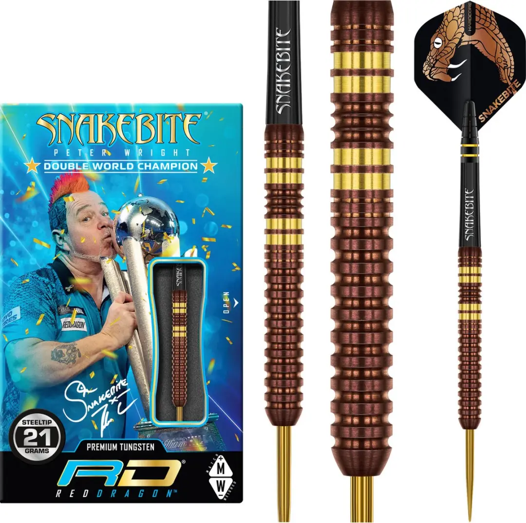 Red Dragon Peter Wright Copper Fusion 90% Dartpijlen - 3 Stuks - afbeelding 6 van 6