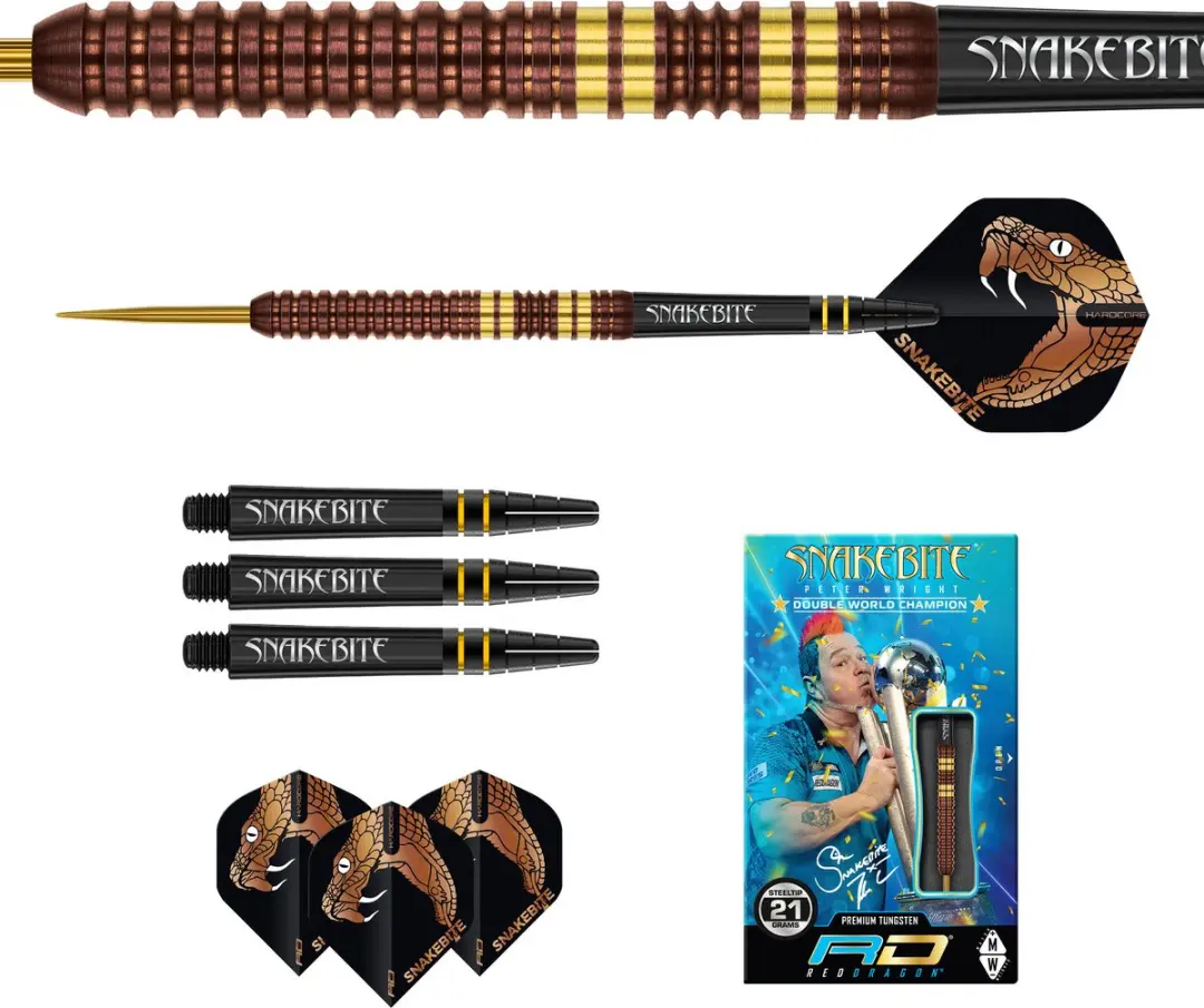 Red Dragon Peter Wright Copper Fusion 90% Dartpijlen - 3 Stuks