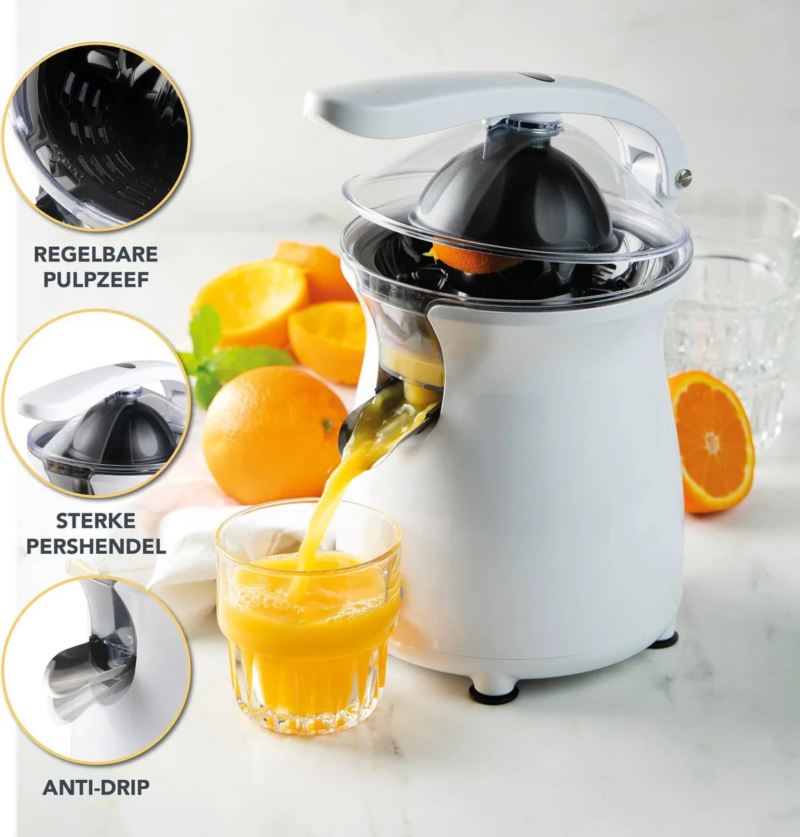 Domo DO9269J Fruitpers - 160W - Wit