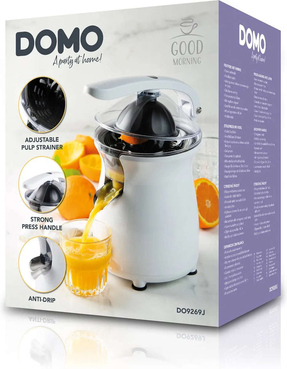 Domo DO9269J Fruitpers - 160W - Wit - afbeelding 6 van 6