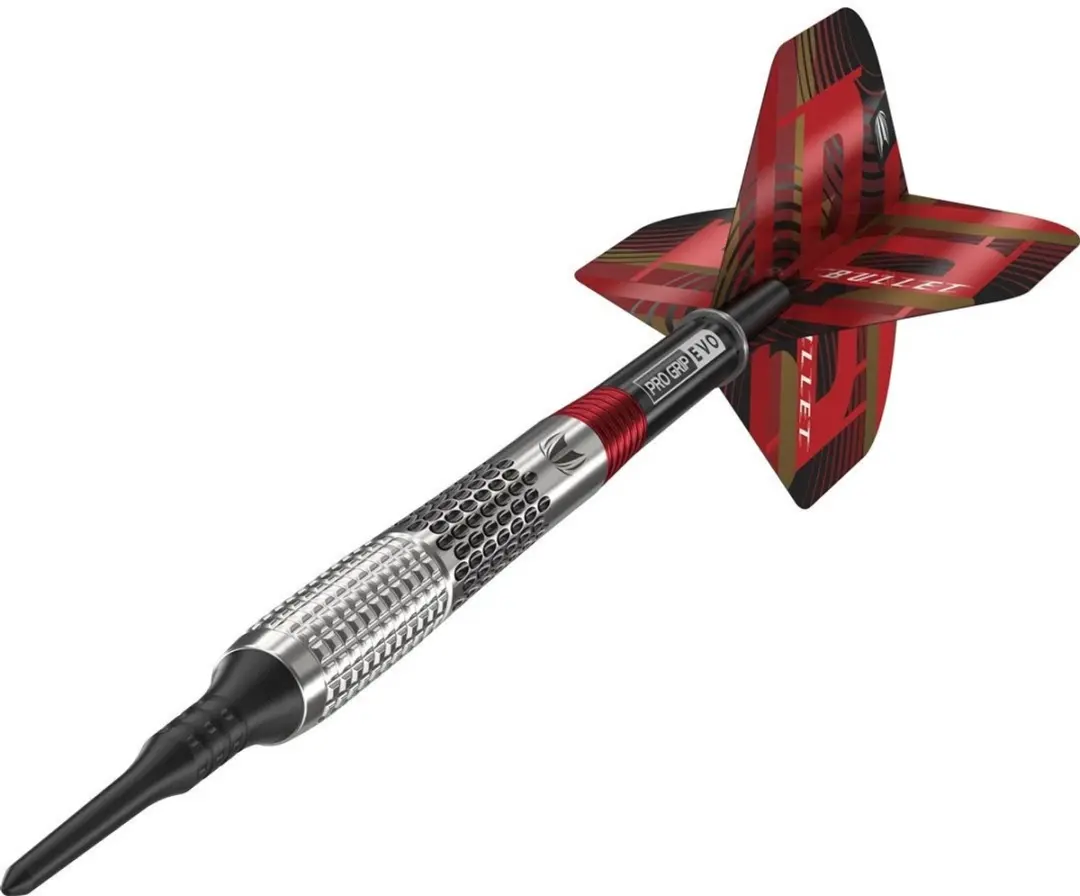 Target Stephen Bunting Gen 5 Soft Tip Darts 3 Stuks - Rood/Zilver/Zwart