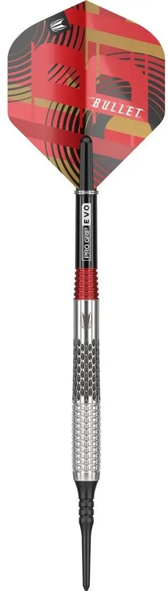 Target Stephen Bunting Gen 5 Soft Tip Darts 3 Stuks - Rood/Zilver/Zwart