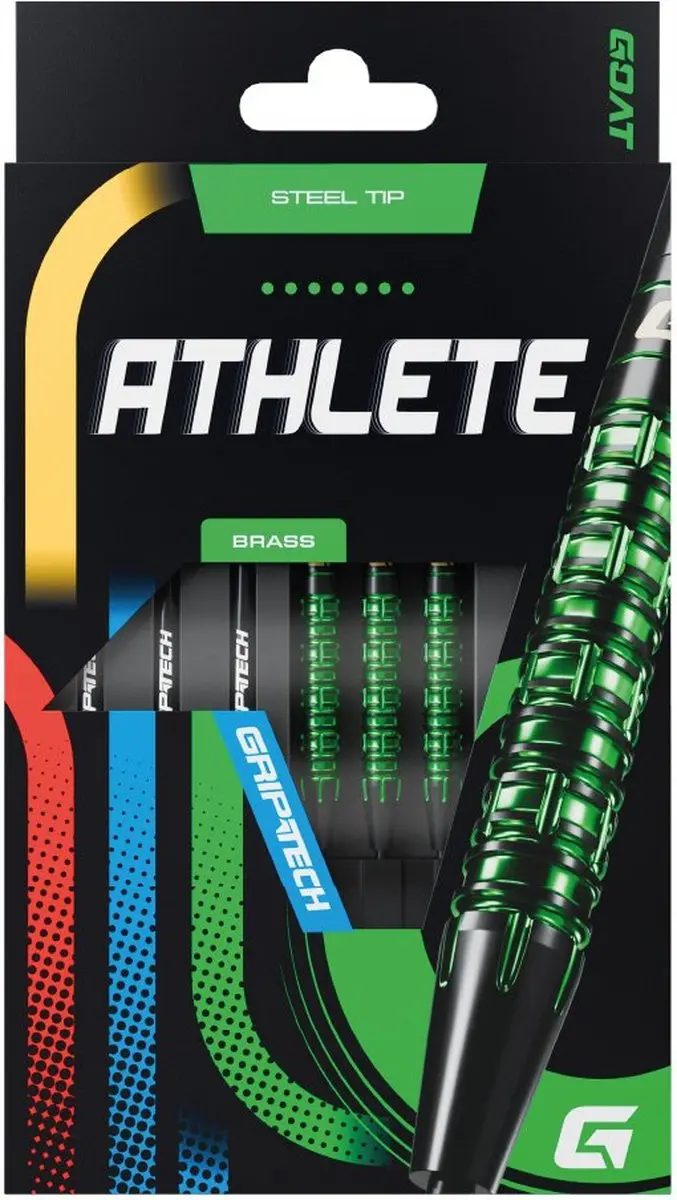 goat Athlete Green Brass Dartpijlen - 3 Stuks
