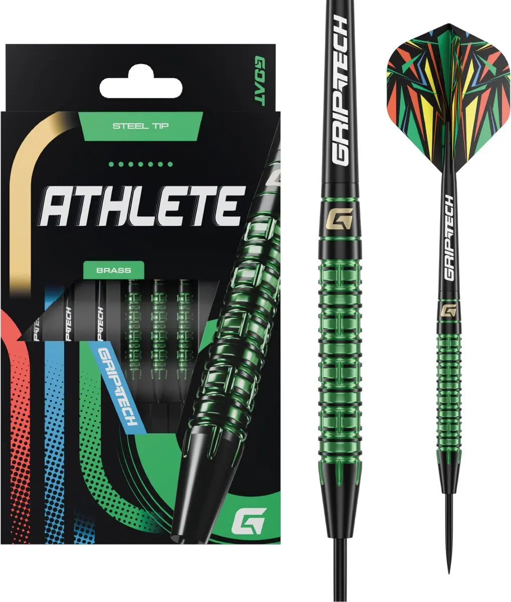 goat Athlete Green Brass Dartpijlen - 3 Stuks