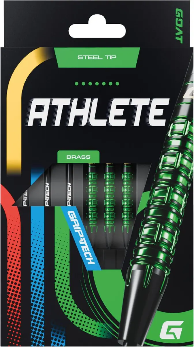 goat Athlete Green Brass Dartpijlen - 3 Stuks