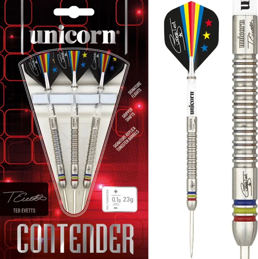 Unicorn Ted Evetts Phase 2 90% Dartpijlen - 3 Stuks
