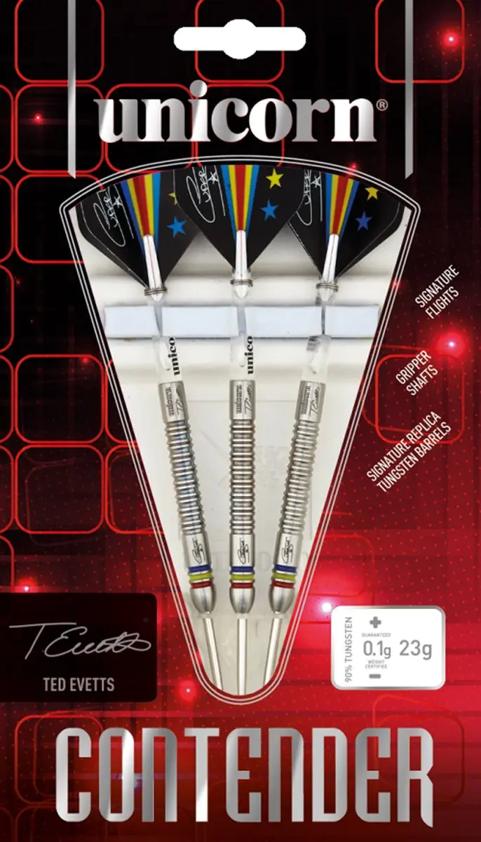 Unicorn Ted Evetts Phase 2 90% Dartpijlen - 3 Stuks