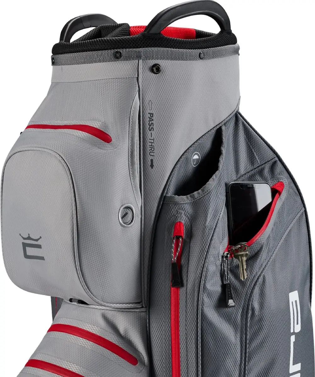 Cobra UltraDry Pro Golf Cartbag - Grijs Rood
