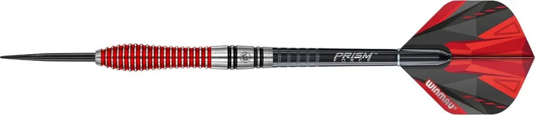 Winmau Dennis Priestley 90% Special Edition Dartpijlen - 3 Stuks - Zwart/Rood