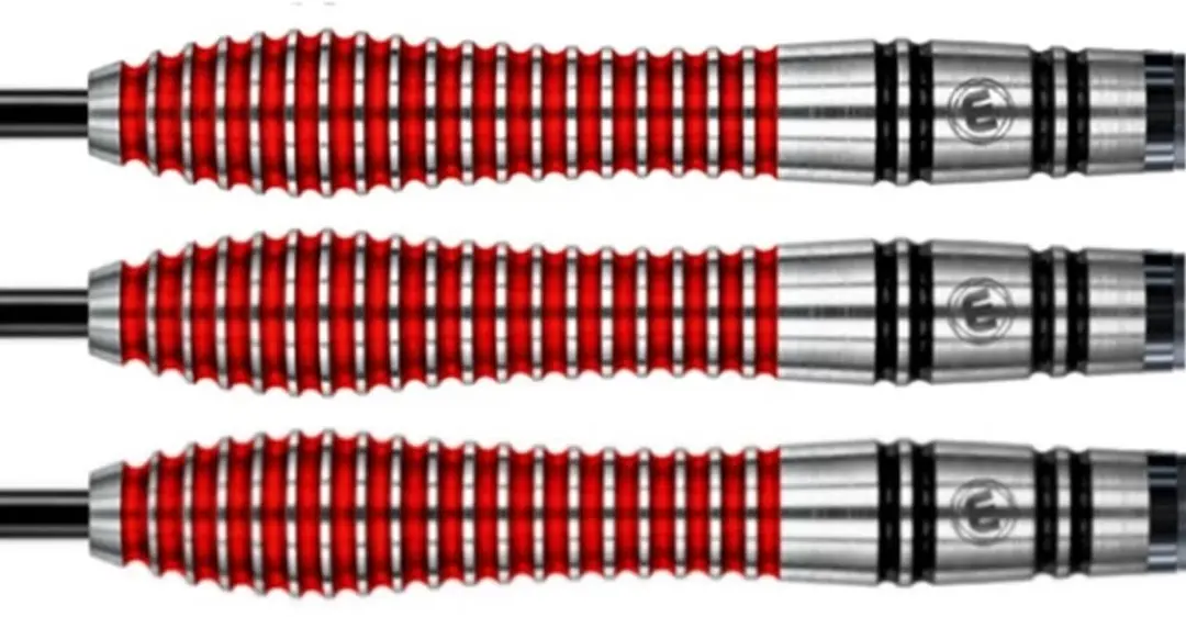 Winmau Dennis Priestley 90% Special Edition Dartpijlen - 3 Stuks - Zwart/Rood