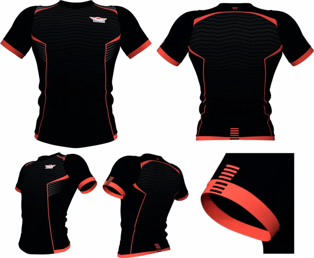 Bull's Basic Sportshirt Dart Zwart - S