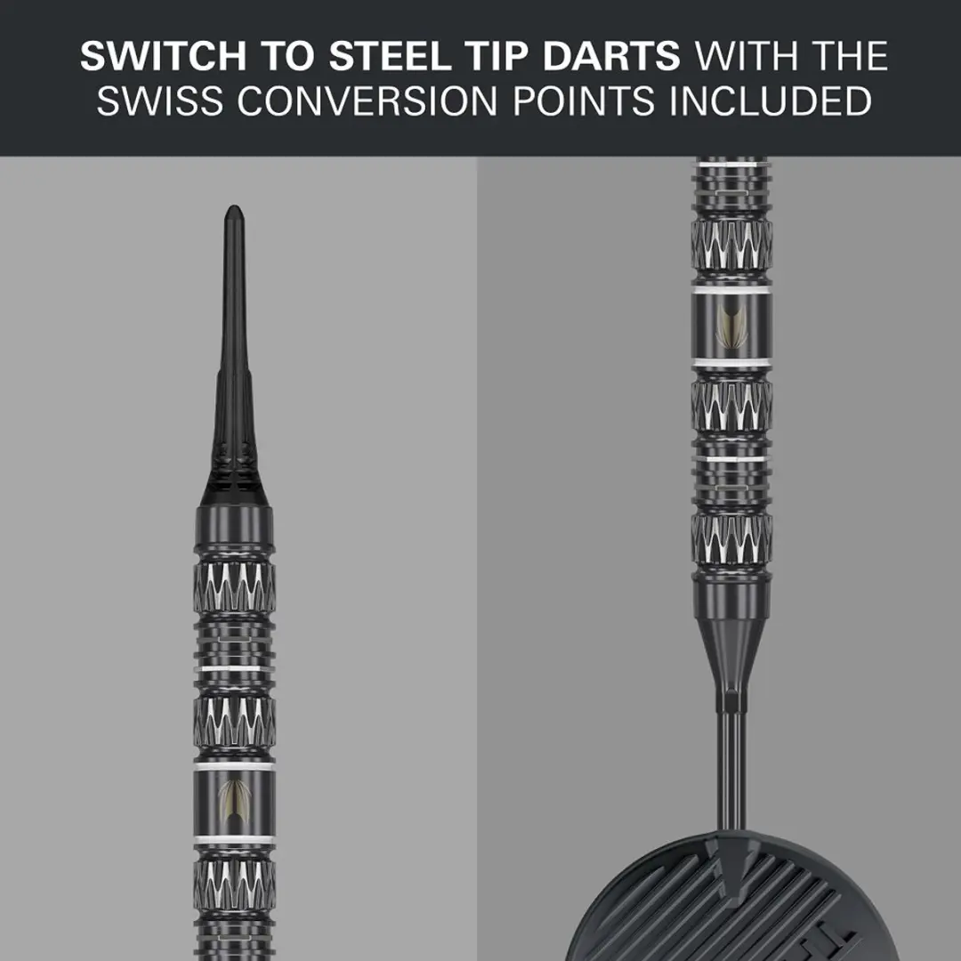 Target Chris Dobey 95K 95% Soft Tip Darts - 3 Stuks - Zwart - afbeelding 6 van 6