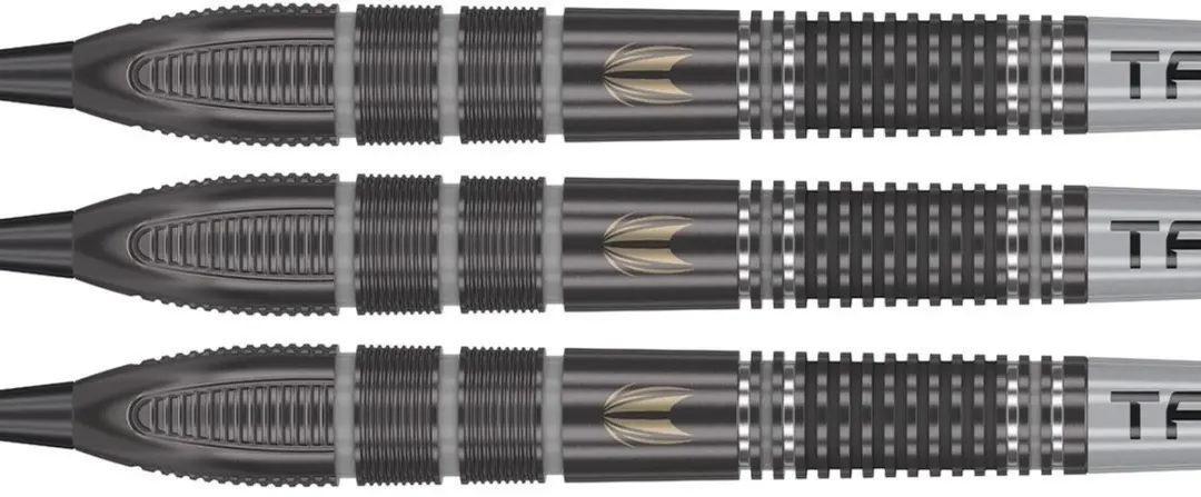 Target Nathan Aspinall Echo Swiss Point 90% Dartpijlen - 3 Stuks - Grijs/Zwart/Zilver