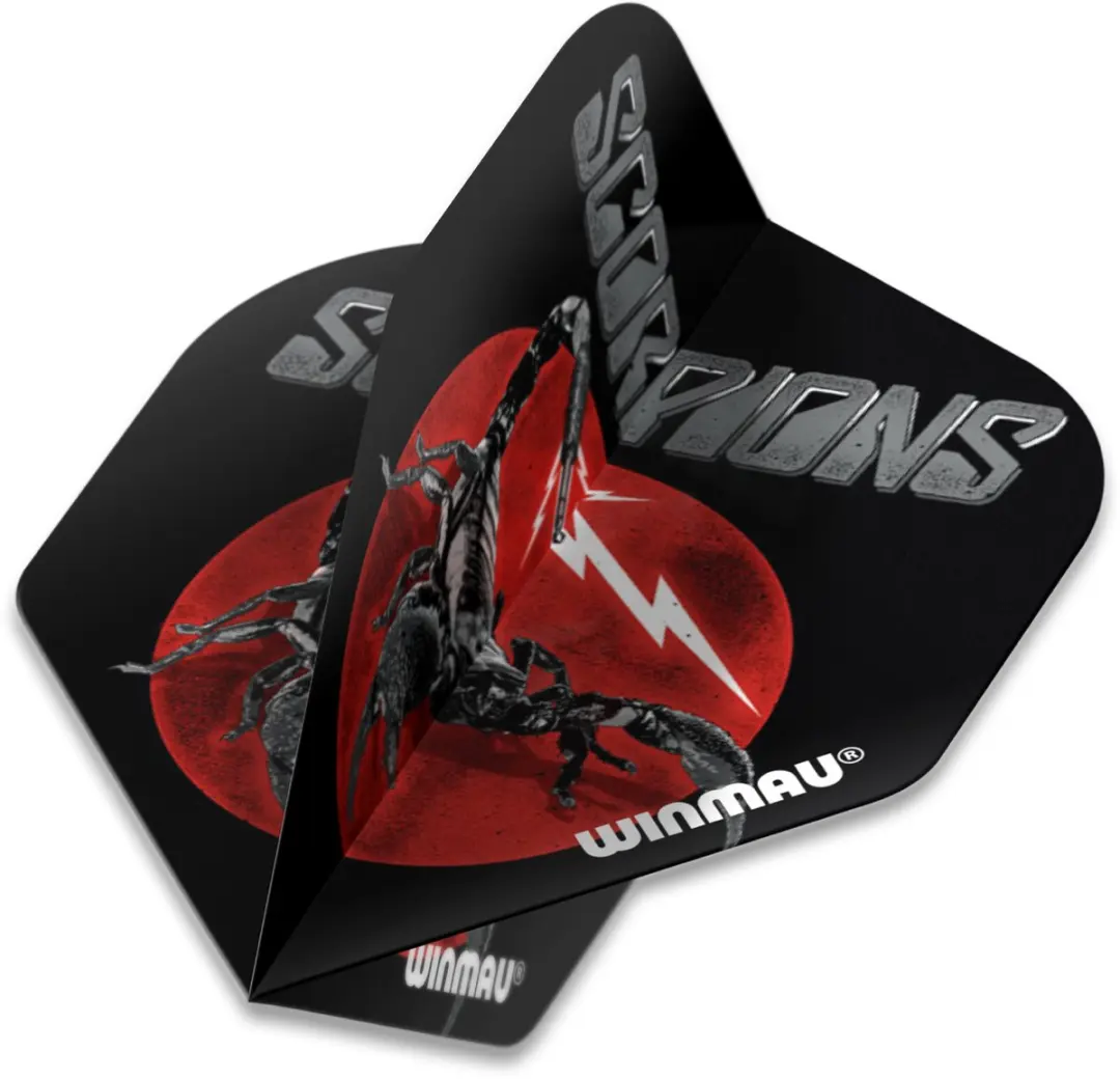 Winmau Rock Legends Scorpions Dart Flights 3 Stuks - Zwart