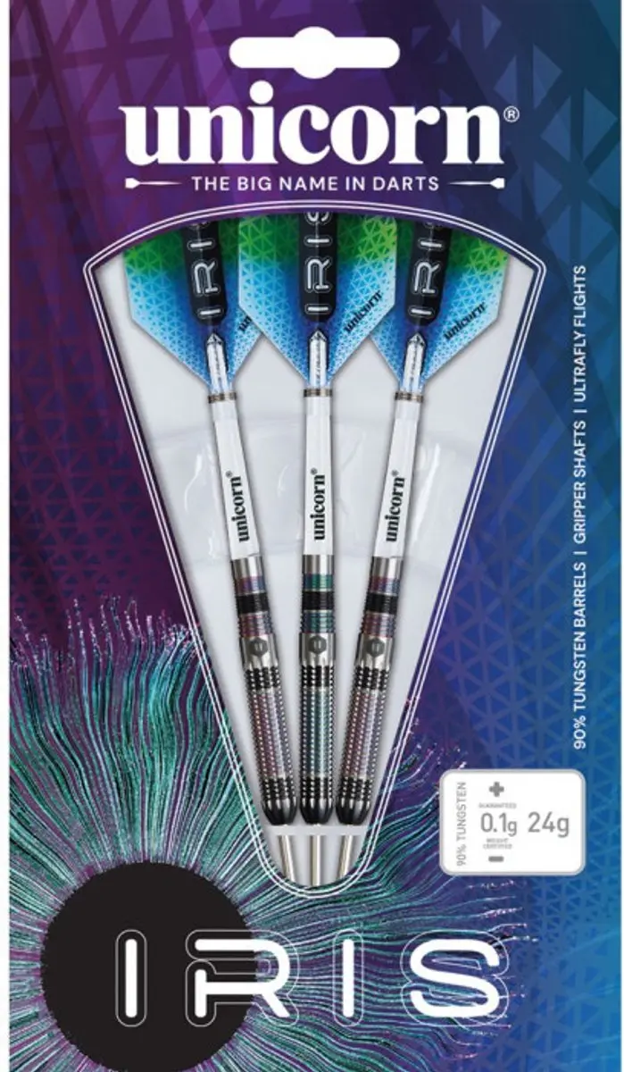 Unicorn Iris 90% Dartpijlen - Regenboog - 3 Stuks - afbeelding 6 van 6