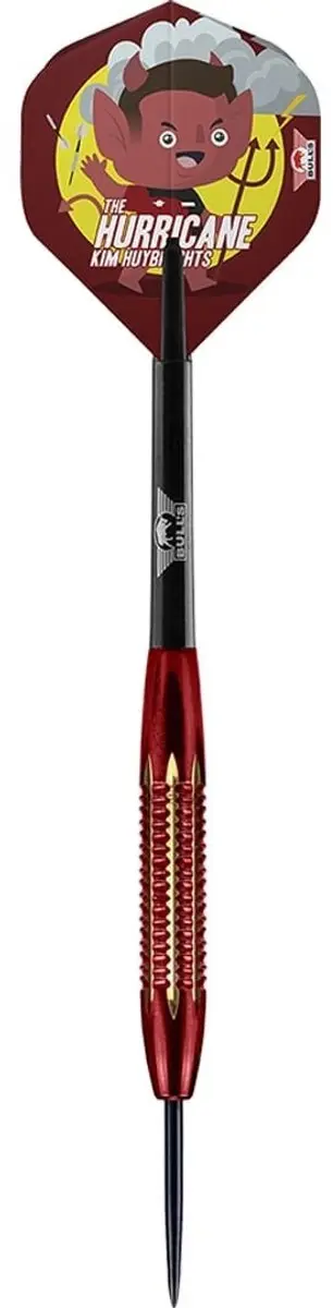 Bull's Kim Huybrechts Hurricane Brass Darts 21g - 3 Stuks - afbeelding 6 van 6