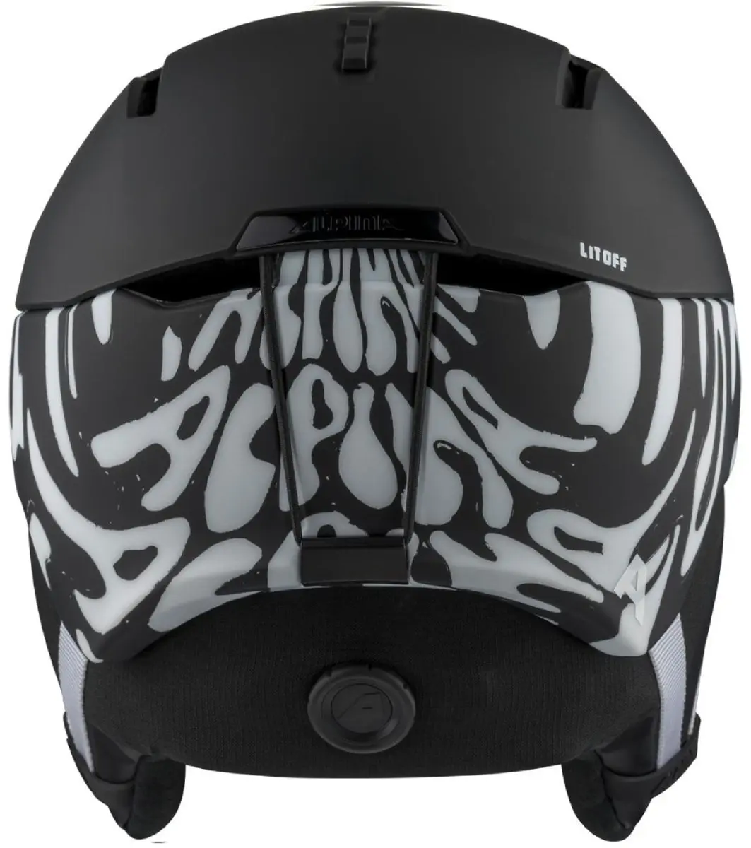 Alpina Nax Skihelm Litoff - Zwart/Wit - 59-63cm