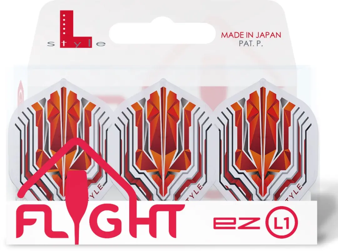 L-Style Champagne Flight EZ L1 Standard Origin Series FL1013 - 3 Stuks - Rood/Transparant