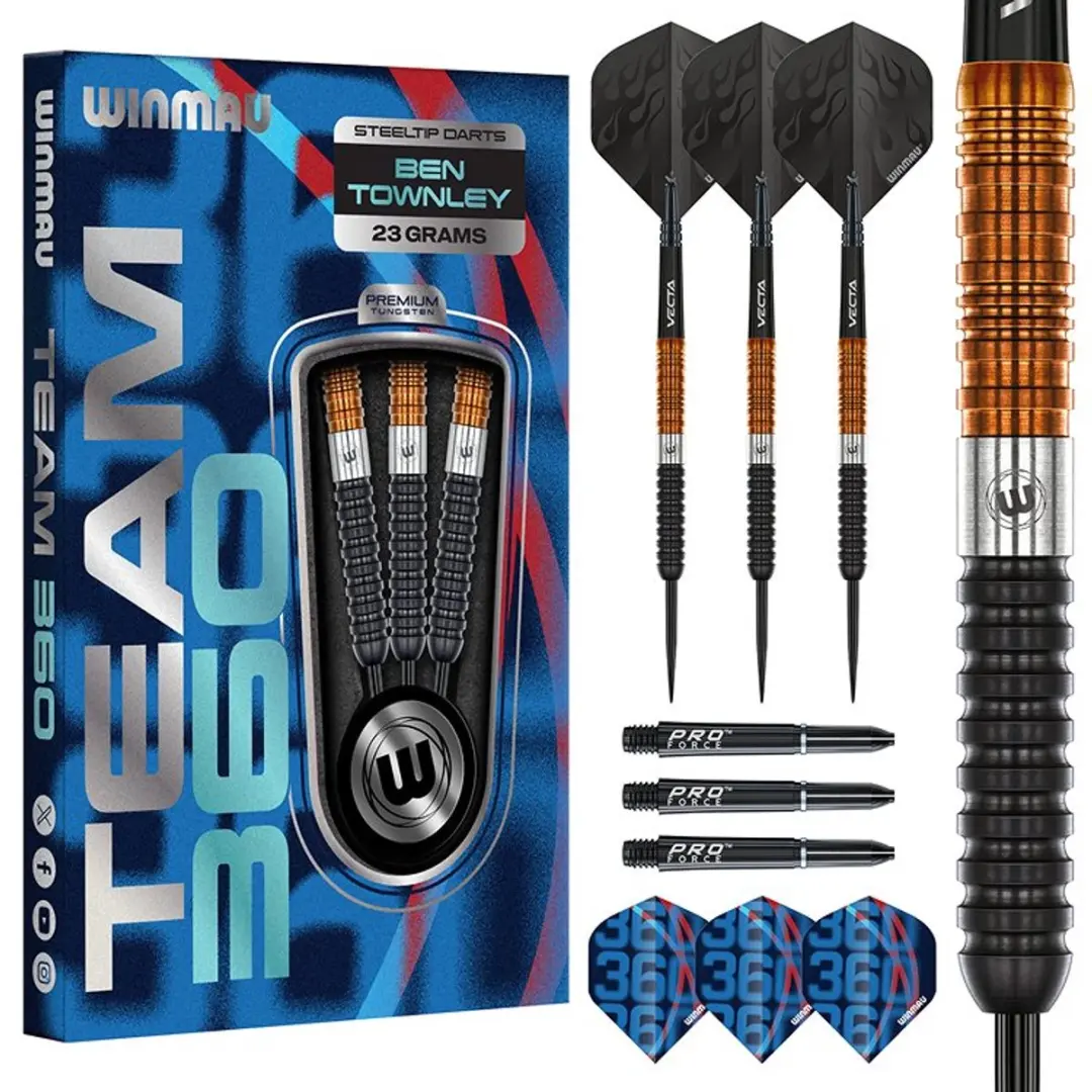 Winmau Team 360 Ben Townley Dartpijlen 3 Stuks