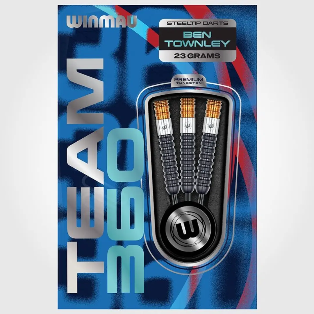 Winmau Team 360 Ben Townley Dartpijlen 3 Stuks - Brons/Zwart/Zilver