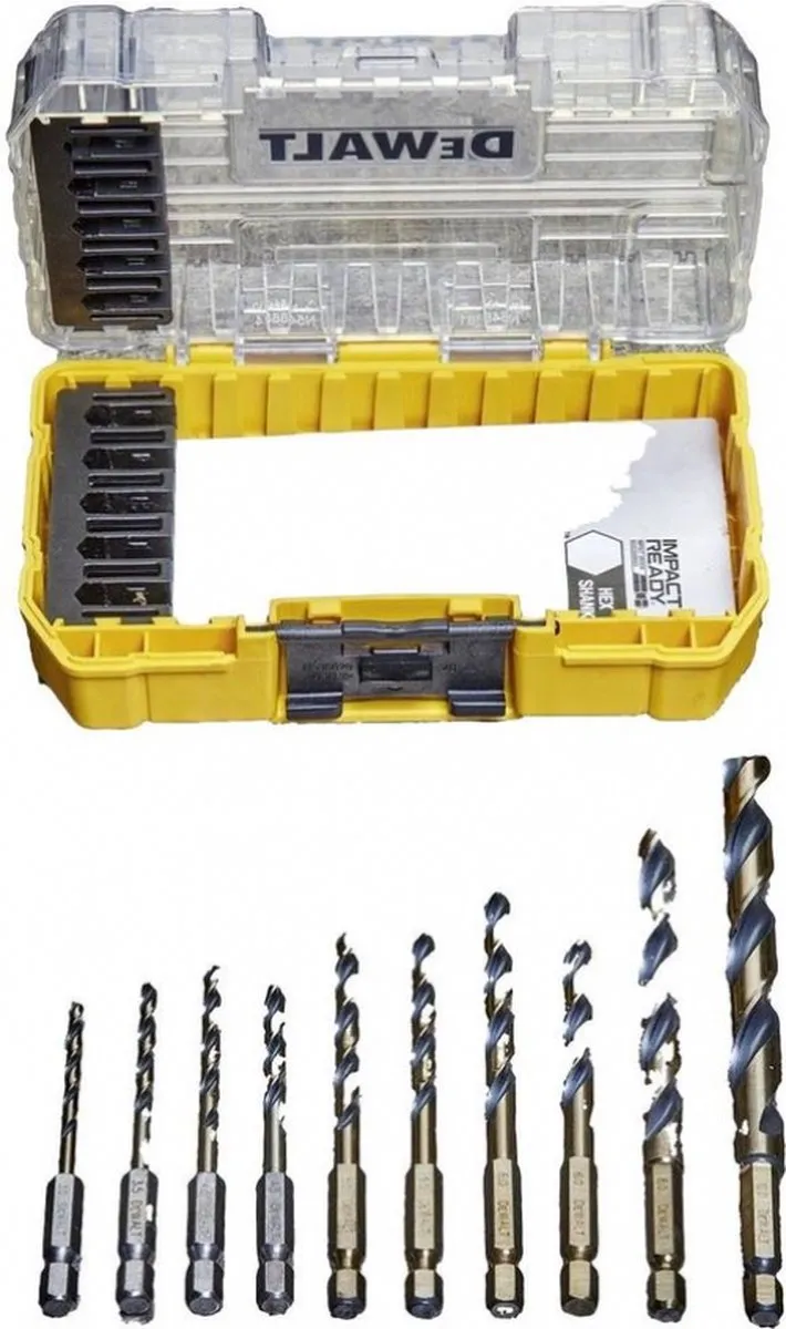 DeWalt DT20620-QZ Metaalboorset HSS-G - 10-delig